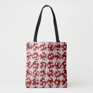 All-Over-Print Tote Bag with Flourish Pattern Desi