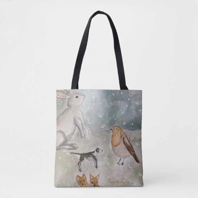 All-Over-Print Tote, Shoulder Tote (Front)