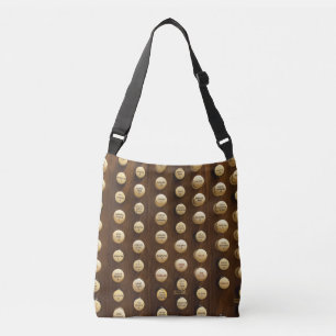 All-over print tote with organ stops
