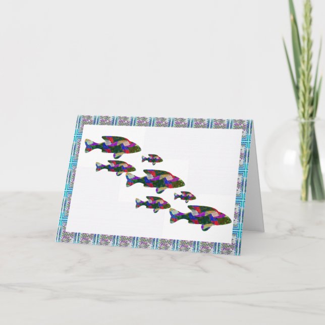 all over prints Happy Anniversary Greeting Cards (Front)