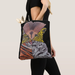 All-Over Tote - Big Cats (black) Bag