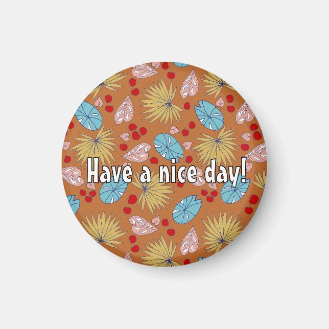 all over tropical magnet (Front)