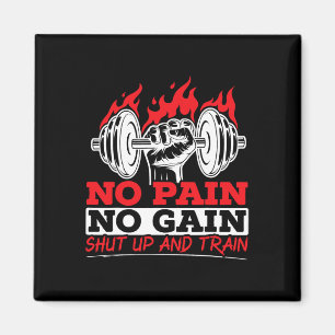 All Pain No Gains Gym Weightlifting Bodybuilding F Magnet