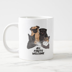 All Pawts Welcome Jumbo Mug