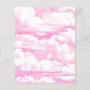 All Pink Festive Cloudy Decor Flyer