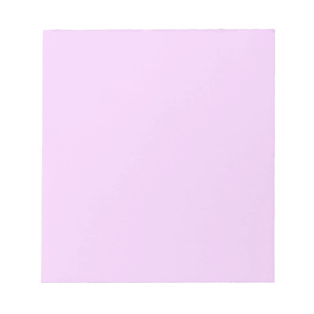 All Pink Nothing But Colour Pink Light Pink Notepad (Front)