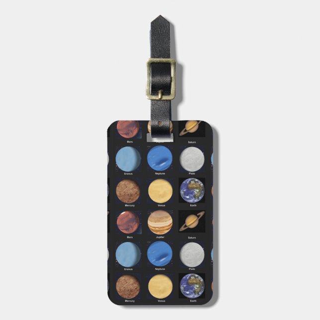 All Planets Science Photos With Names Luggage Tag (Front Vertical)