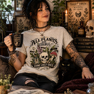All Plants are Edible, Some Only Once. Tri-Blend Shirt