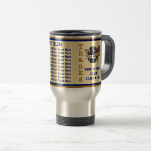 ALL Player's Names, Hockey Coach Gift Ideas Hockey Travel Mug