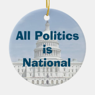 All Politics is National in 2024 Ceramic Tree Decoration