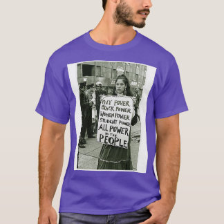 All Power to the People Vintage Protest Sign T-Shirt