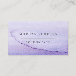 All Professions Purple Watercolor Splash Business Card