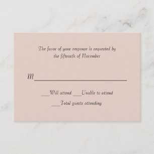All Purpose Beige Response Card