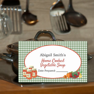 All Purpose Canning Jar Vegetables Sticker