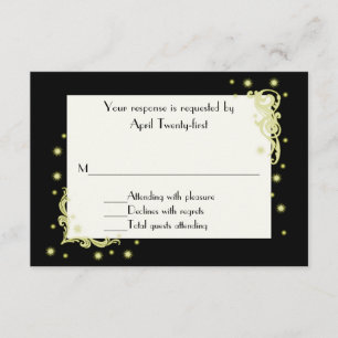 All Purpose Festive RSVP Response Card
