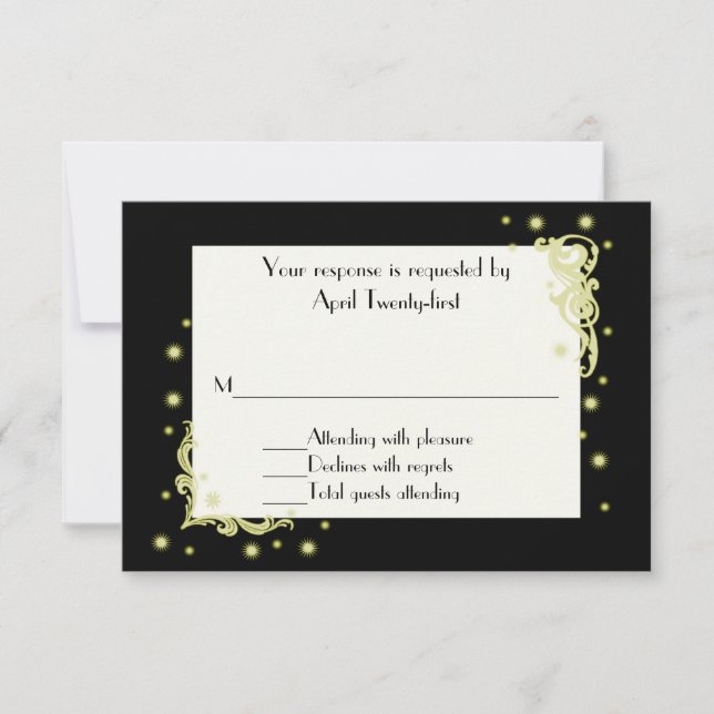 All Purpose Festive RSVP Response Card (Front)