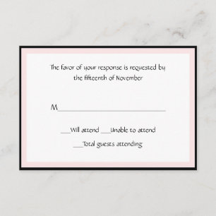 All Purpose Stylish Response Card