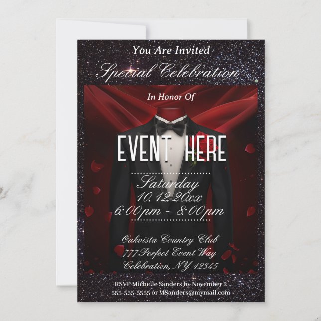 All Purpose | Tuxedo Invitation (Front)