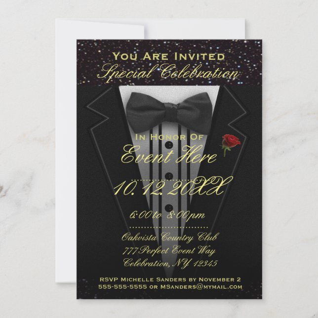 All Purpose | Tuxedo Invitation (Front)