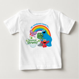 All Rainbows Lead to Sesame Street Baby T-Shirt