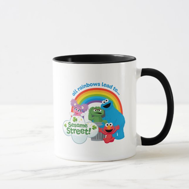 All Rainbows Lead to Sesame Street Mug (Right)