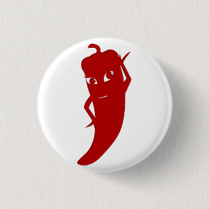 All Red Hot Pepper Diva 3 Cm Round Badge