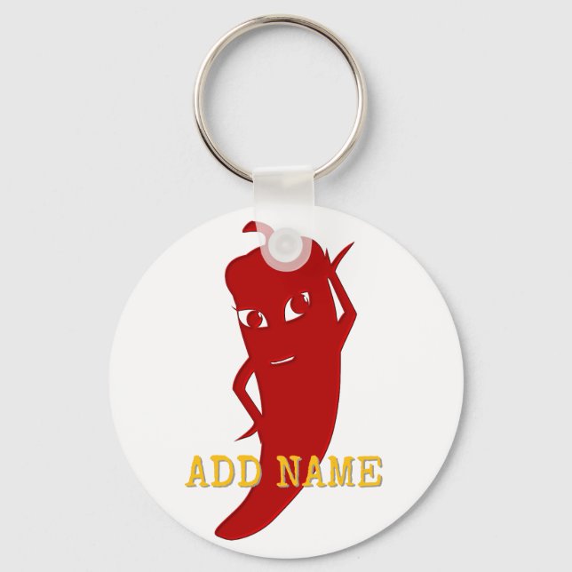 All Red Hot Pepper Diva Key Ring (Front)