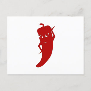 All Red Hot Pepper Diva Postcard