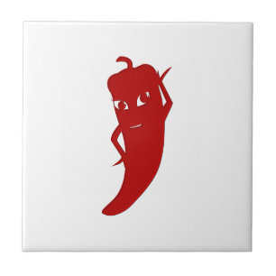 All Red Hot Pepper Diva Tile