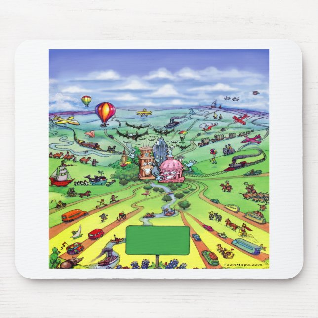 All Roads Lead to Austin Texas Mouse Mat (Front)