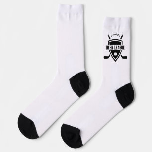 All Roads Lead to Beer League, Funny Hockey Socks
