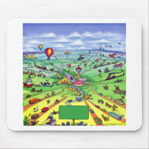 All Roads Lead to San Antonio Texas Mouse Mat