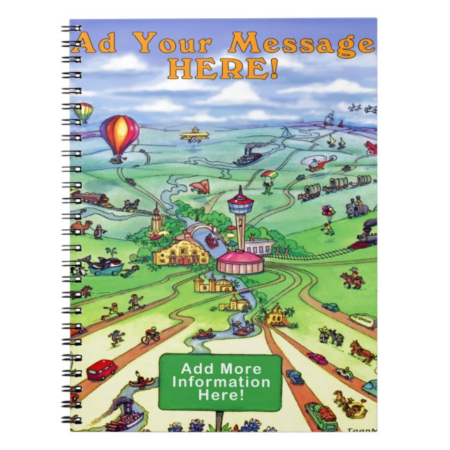 All Roads Lead to San Antonio Texas Notebook (Front)