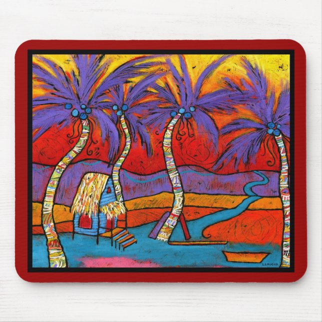All Roads Lead to the Beach Mouse Pad - 9.25" x 7. (Front)