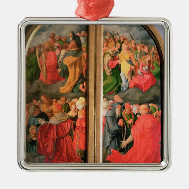 All Saints Day altarpiece Metal Tree Decoration (Front)