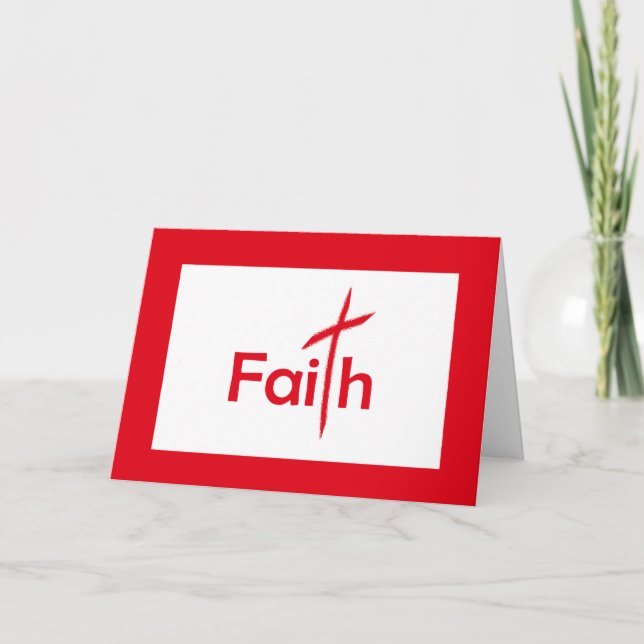 All Saints’ Day Faith with Cross Card (Front)