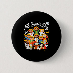 All Saints Day Kids Catholic St Francis Therese Jo 6 Cm Round Badge