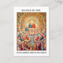 ALL SAINTS DAY PRAYER CELEBRATION HOLY CARDS