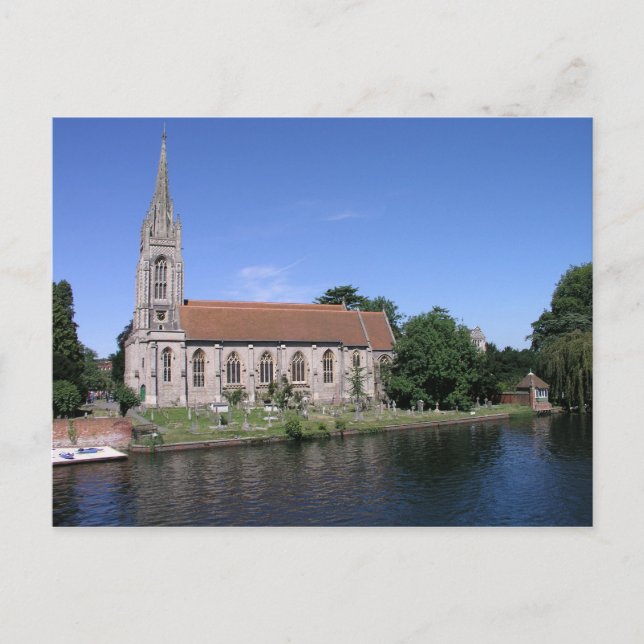 All Saints, Marlow, Buckinghamshire Postcard (Front)