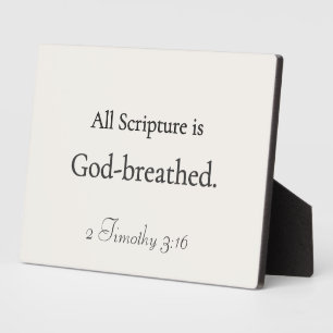 All Scripture is God-breathed — Home Accent Plaque