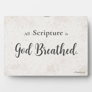 All Scripture is God-breathed — Home Accent Plaque