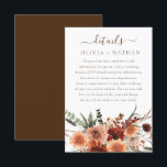 All Seasons Divine Boho Floral Wedding Details Enclosure Card<br><div class="desc">All Seasons Divine Boho Floral Wedding Details Enclosure Card

See matching collection below</div>