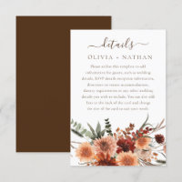 All Seasons Divine Boho Floral Wedding Details