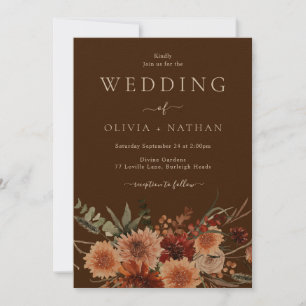 All Seasons Modern Rustic Bohemian Wedding Invitation