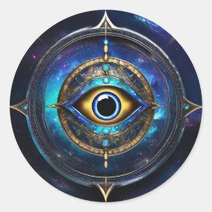 All Seeing Evil Eye Classic Round Sticker