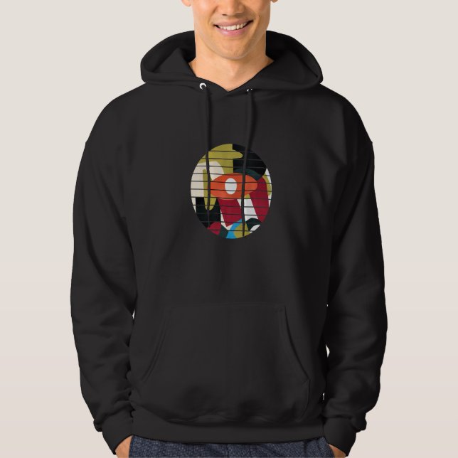 All Seeing Eye Colourful Abstract Hoodie (Front)
