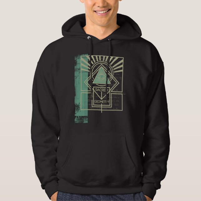 All-Seeing Eye Conspiracy Theories Ancient Illumin Hoodie (Front)