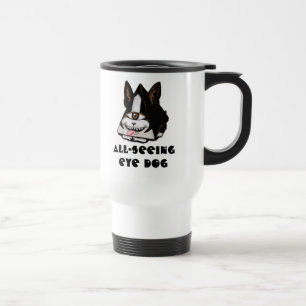 All-Seeing Eye Dog Travel Mug