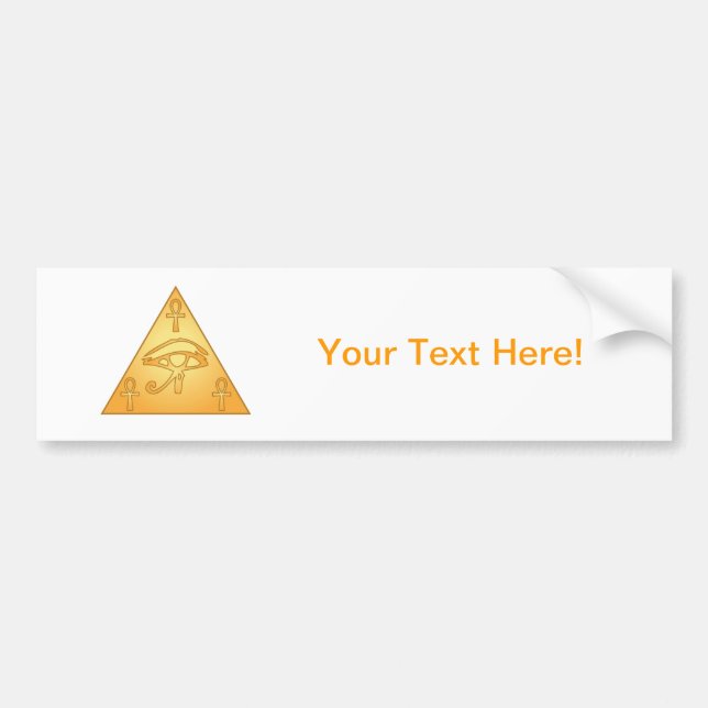 All Seeing Eye / Eye of Horus: Bumper Sticker (Front)