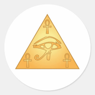 All Seeing Eye / Eye of Horus: Classic Round Sticker